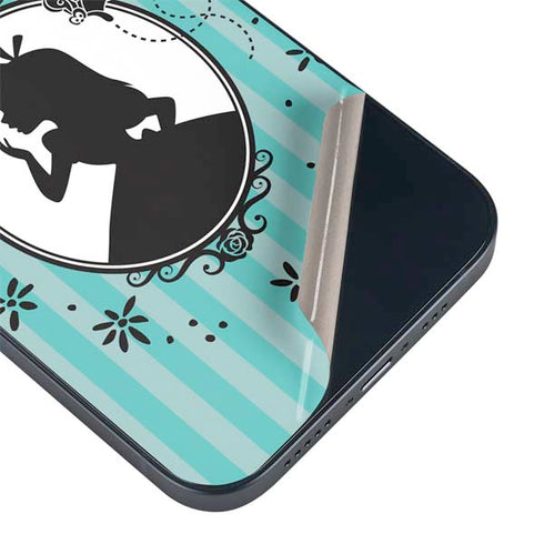 Disney Alice in Wonderland (animated) Silhouette in the Mirror iPhone 14 Plus Skin